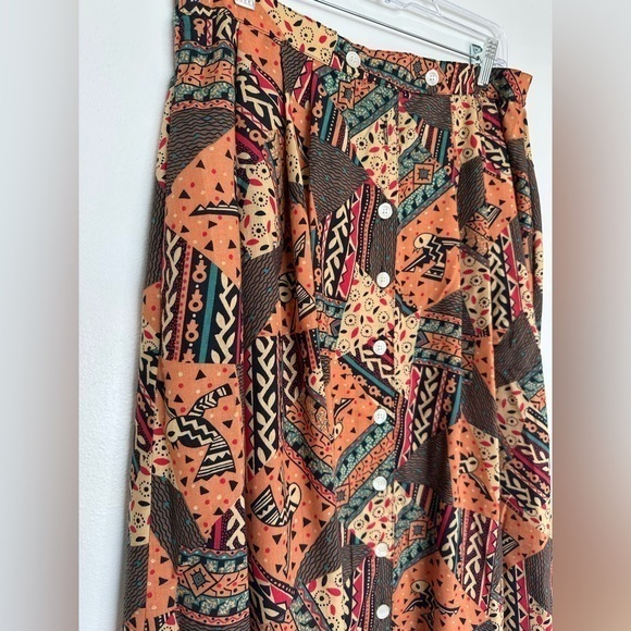 Vintage Southwestern Style Skirt‎ Binder Sportswear Size 14 RUNS SMALL - Picture 10 of 10